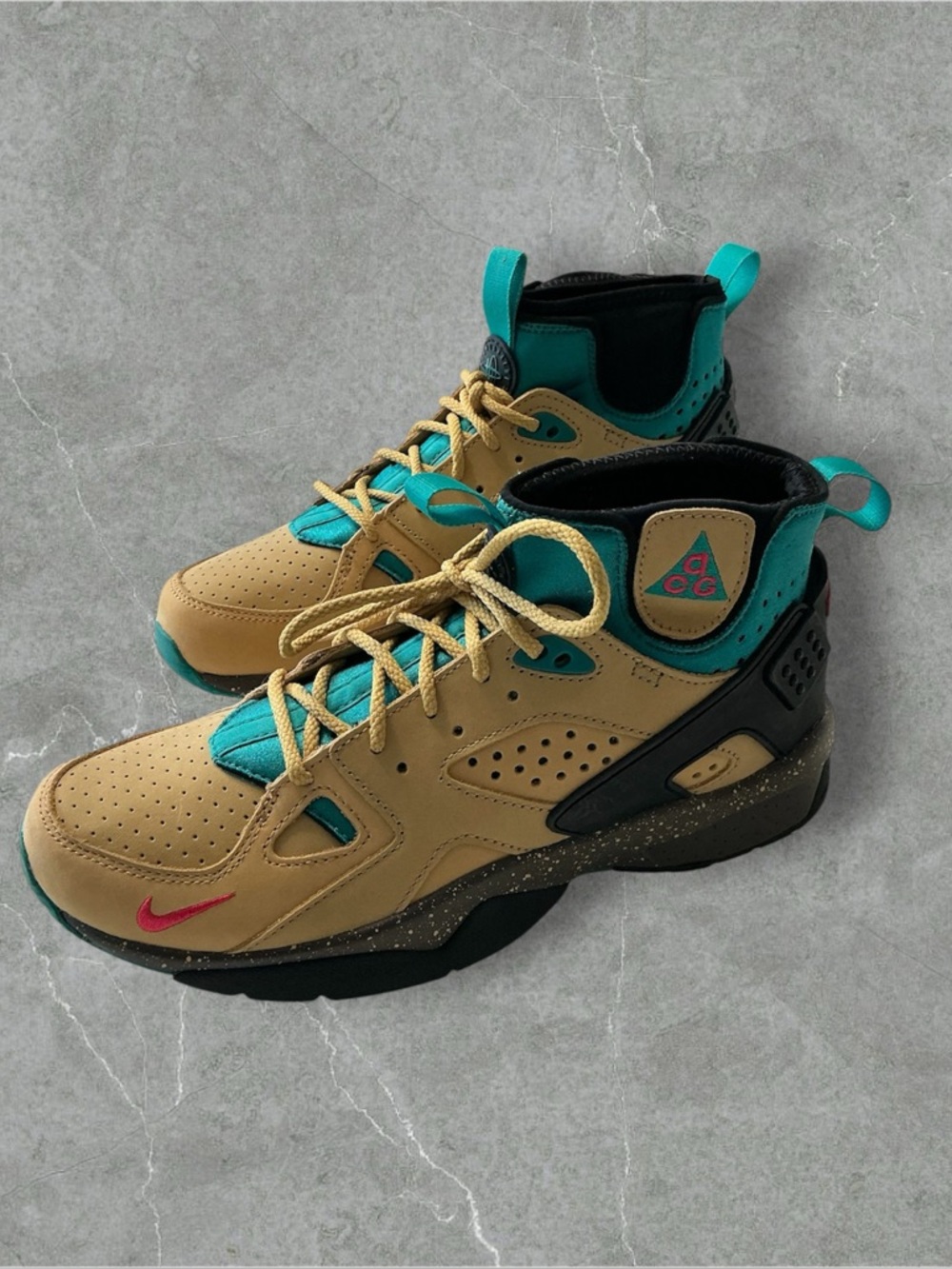 Nike ACG Air Men’s Sz 8.5 Mowabb Twine OG Club Gold Tan Hiking Shoes DC9554 NWOB